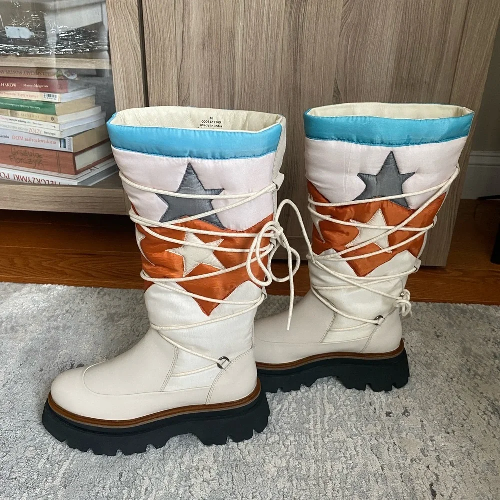 NWOT‎ Free People Montrose Puffer Boots Size 38